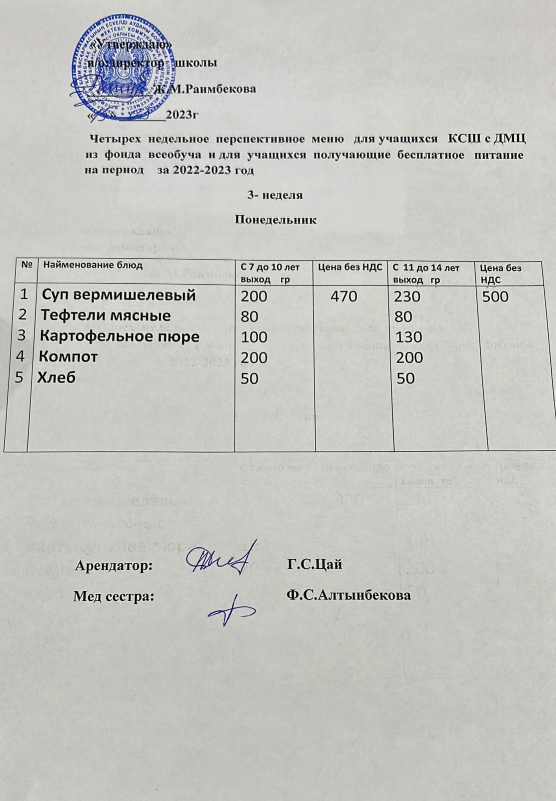Ас мәзірі (15.05.2023)