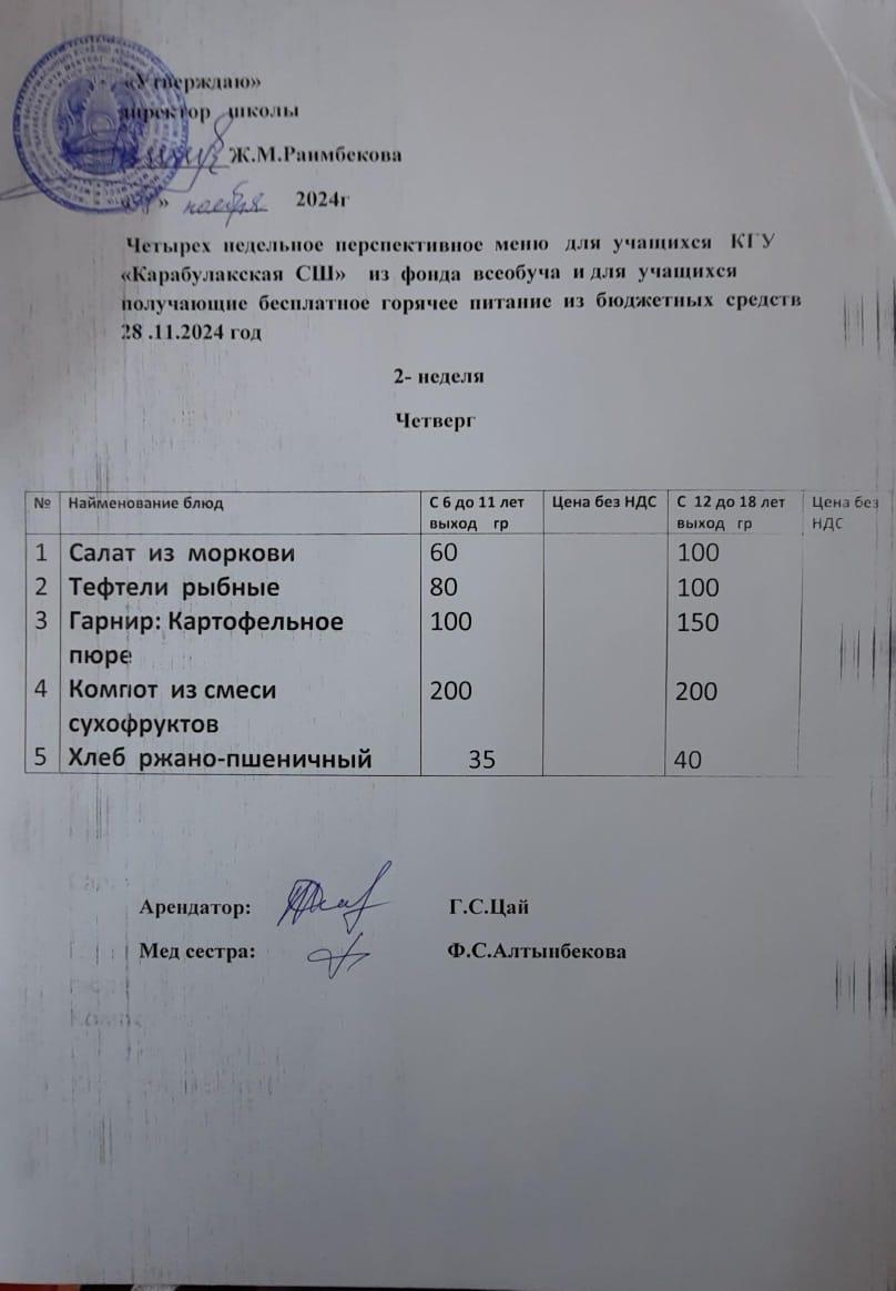 Ас мәзірі