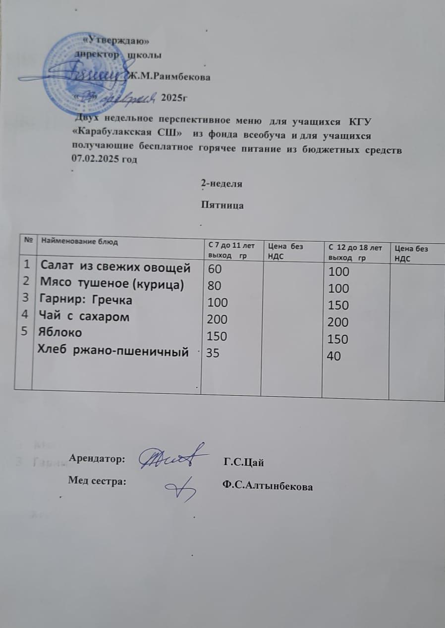 Ас мәзірі