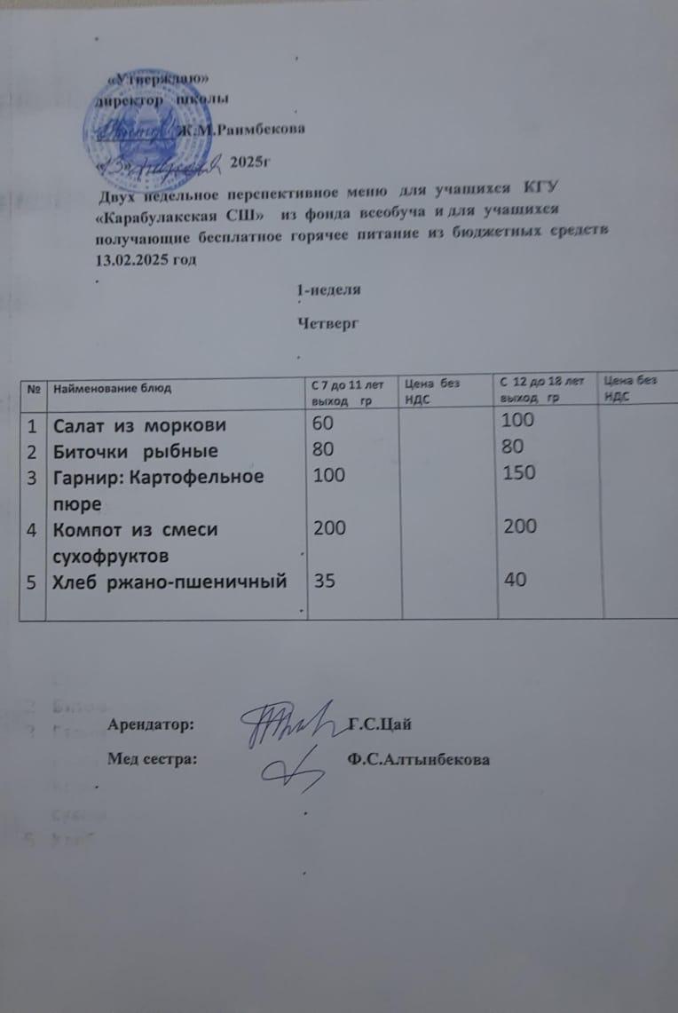 Ас мәзірі