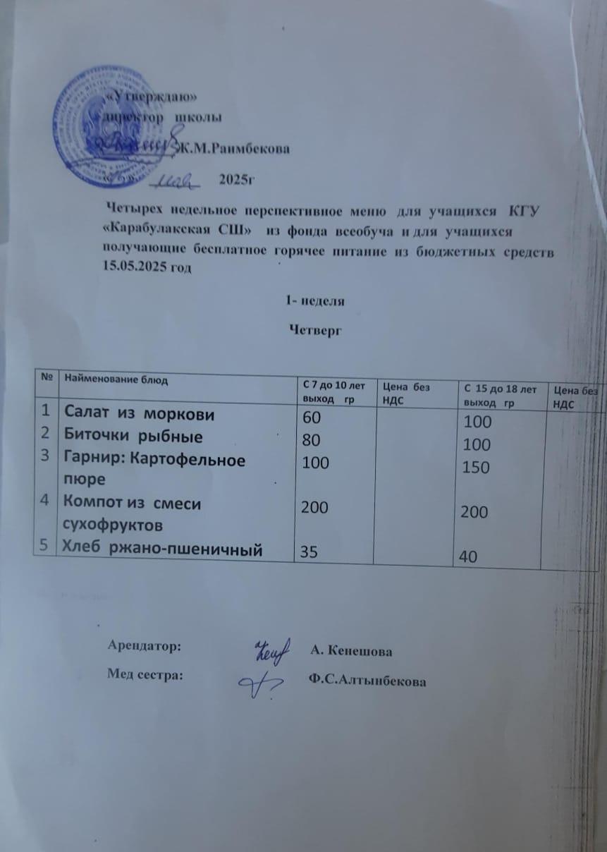 Ас мәзірі